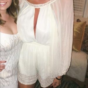 Free People Embellished Beaded Romper